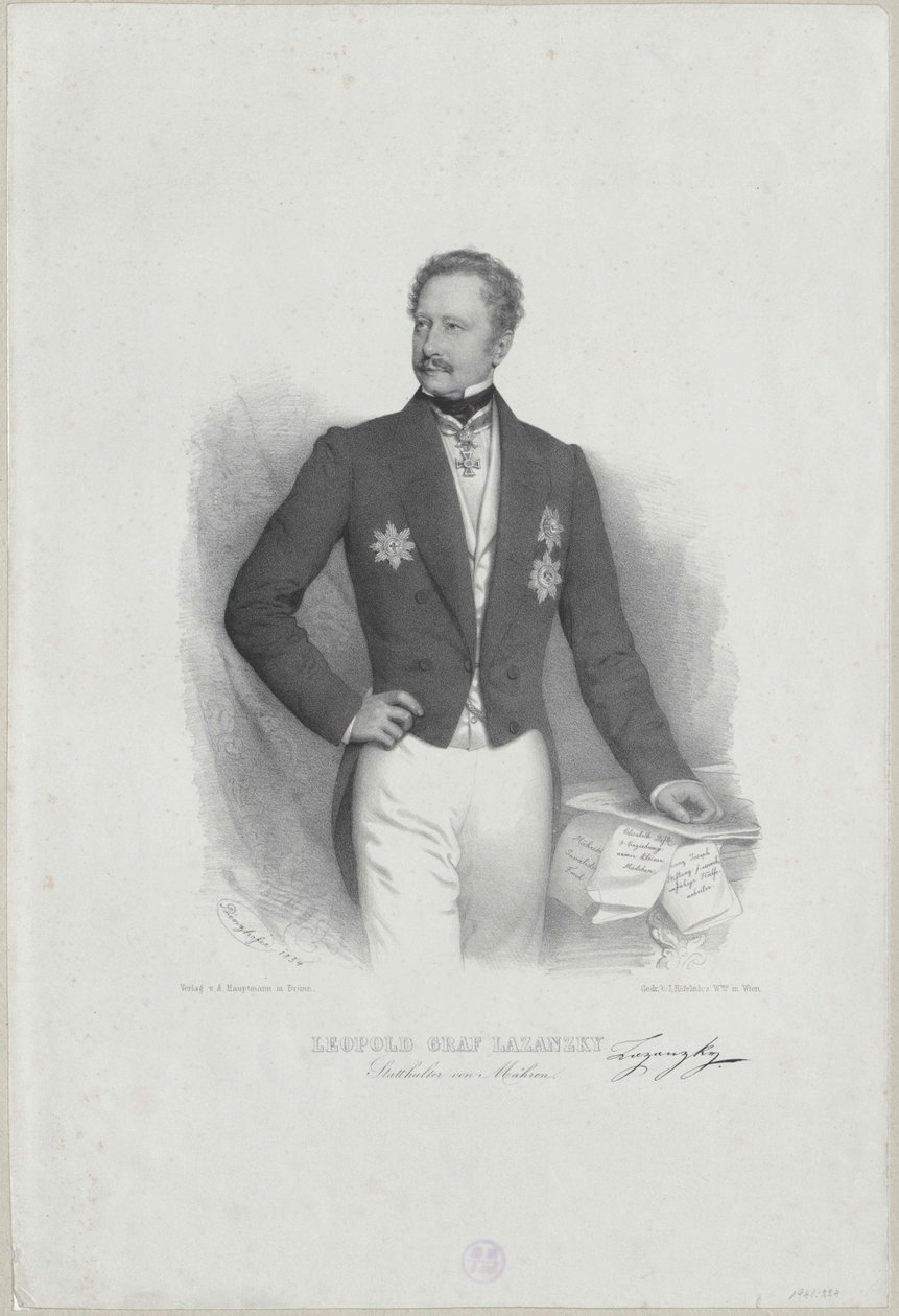 Leopold Count Lazansky by Artist Unknown