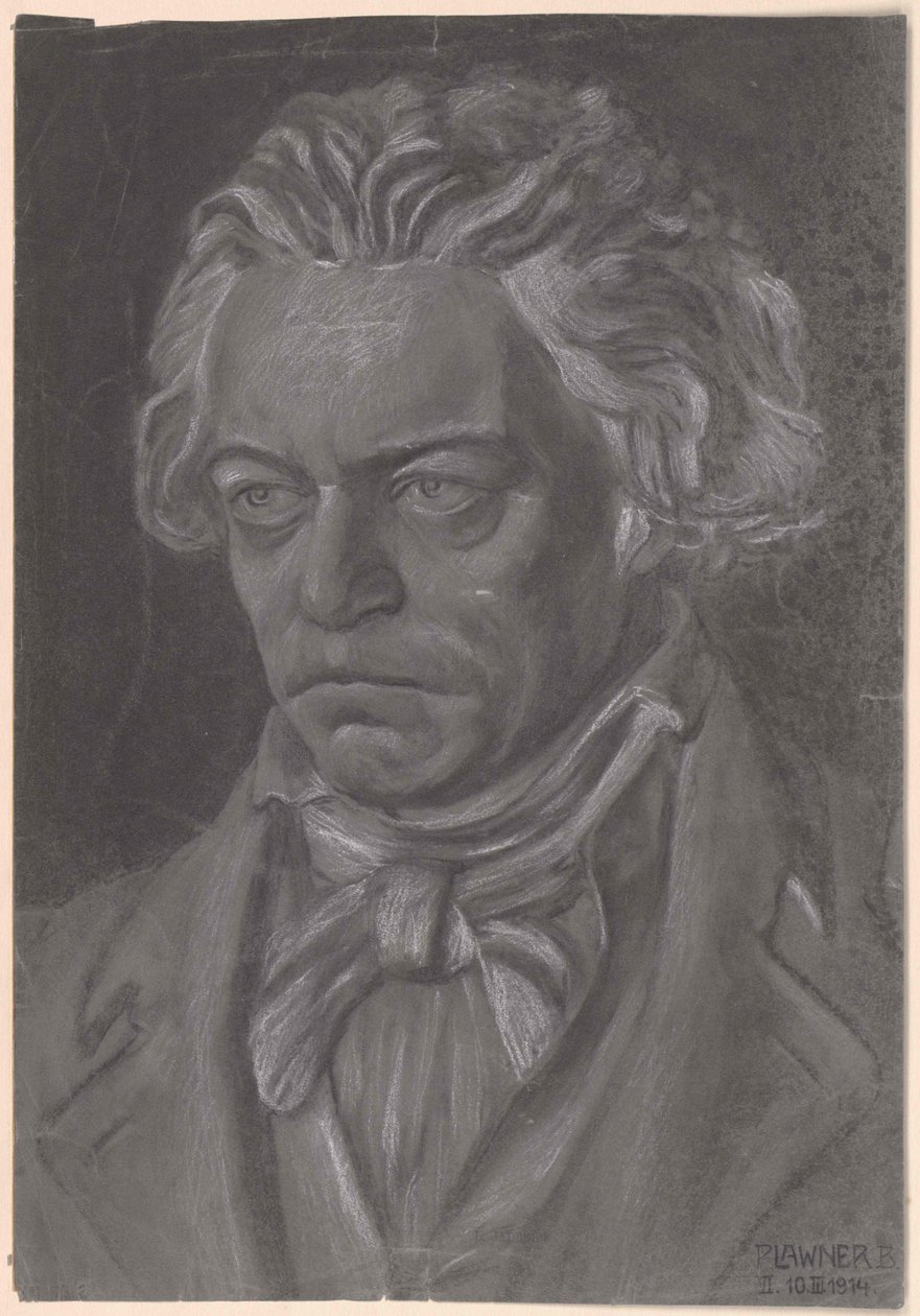 Ludwig van Beethoven by Artist Unknown