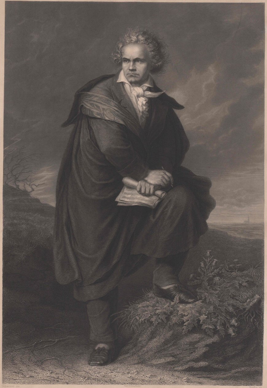Ludwig van Beethoven by Artist Unknown