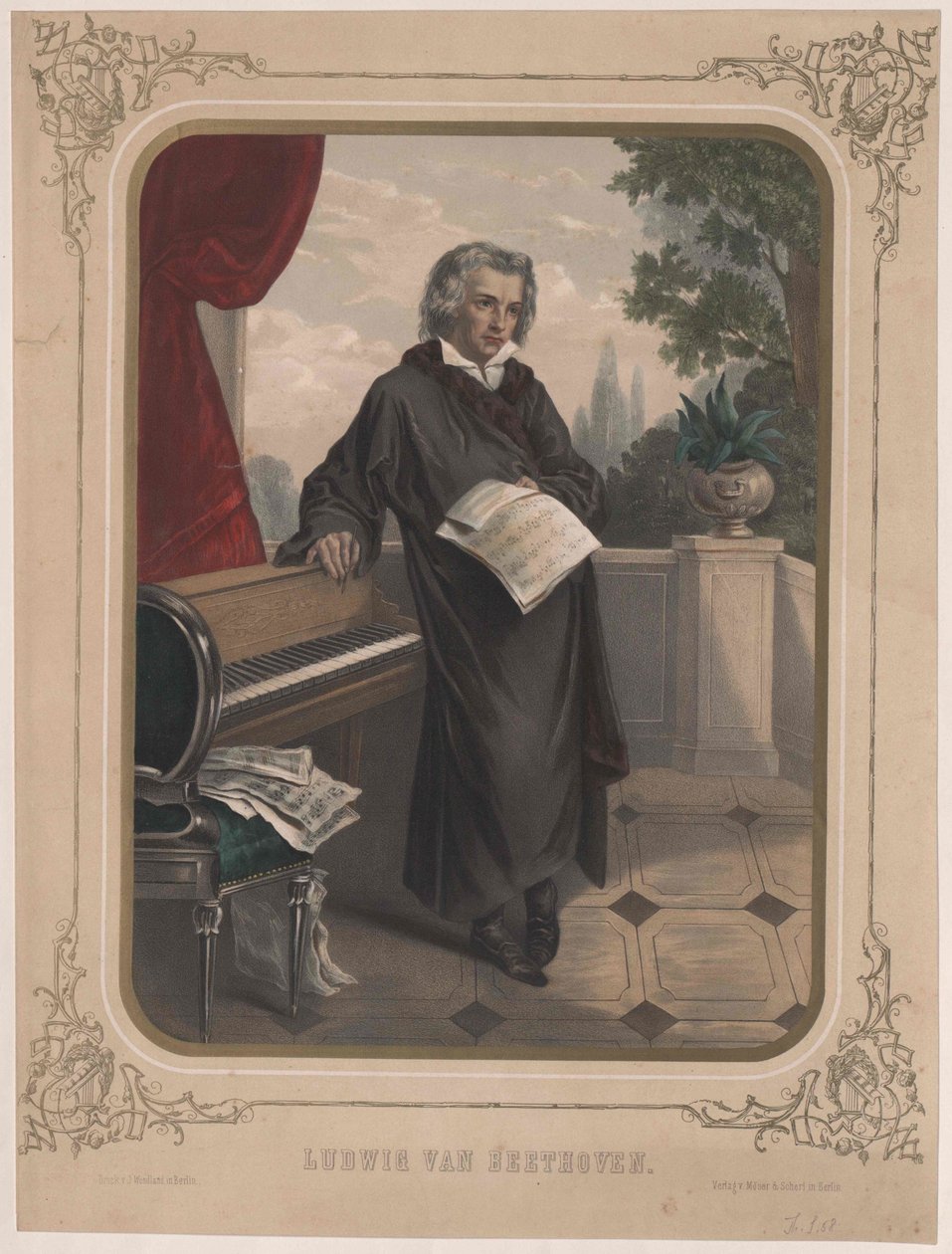Ludwig van Beethoven by Artist Unknown