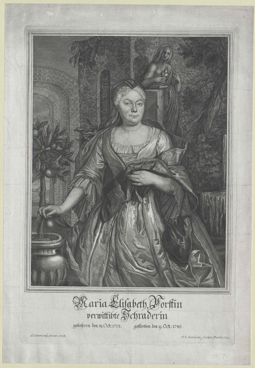 Maria Elisabeth Vorst by Artist Unknown
