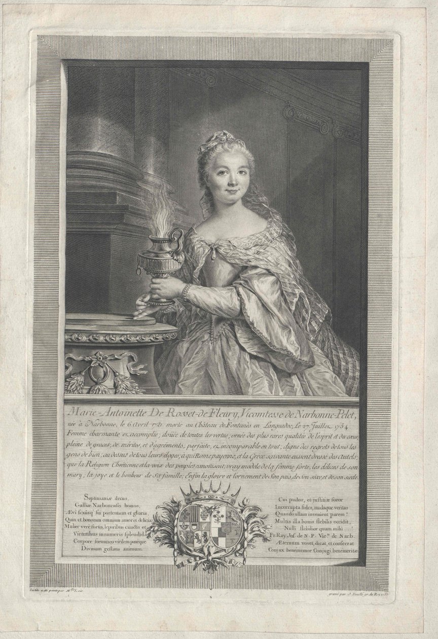 Marie Diane Antoinette de Rosset de Rocozel de Fleury by Artist Unknown