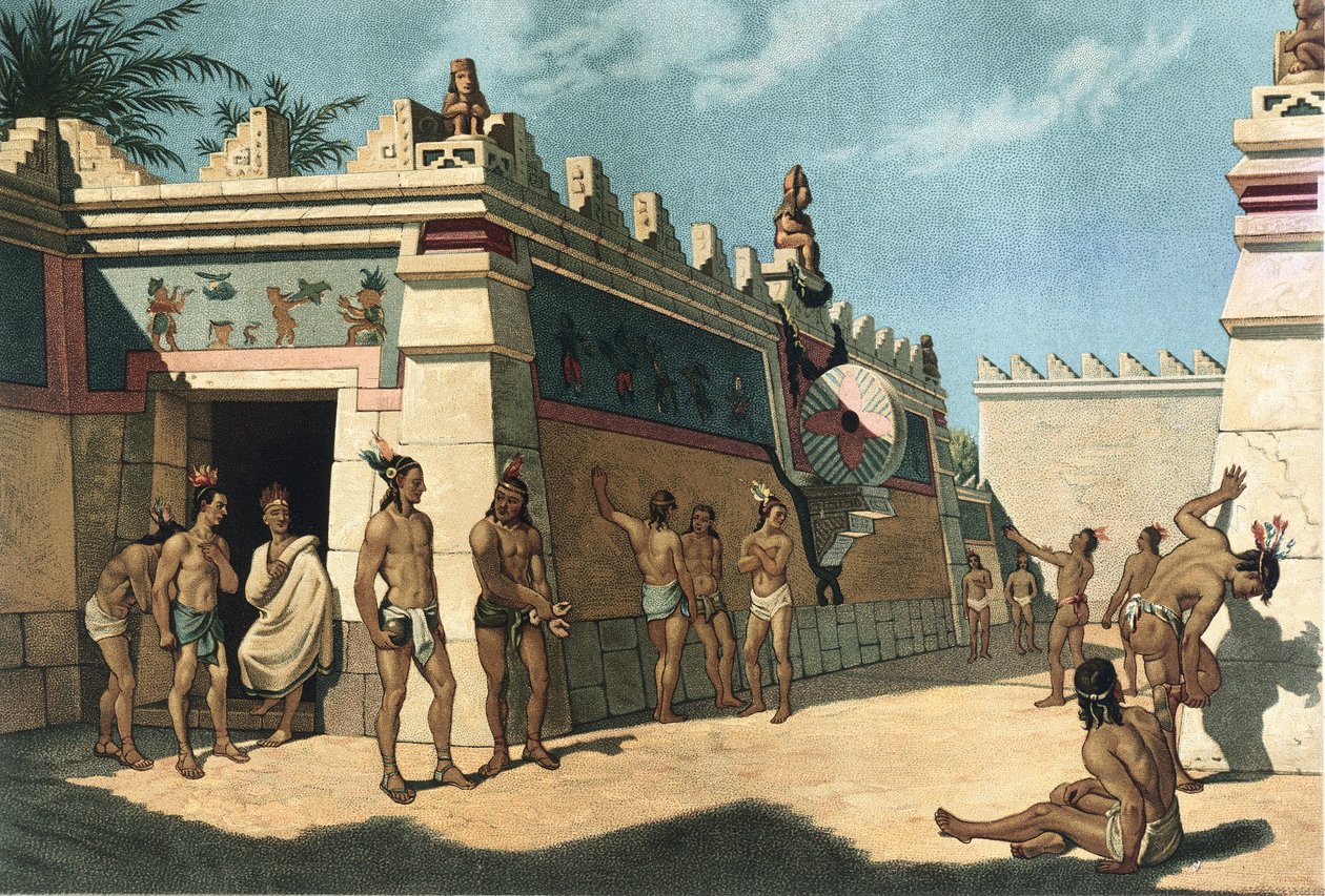 Maya Civilization, Mesoamerican Ballgame by Artist Unknown