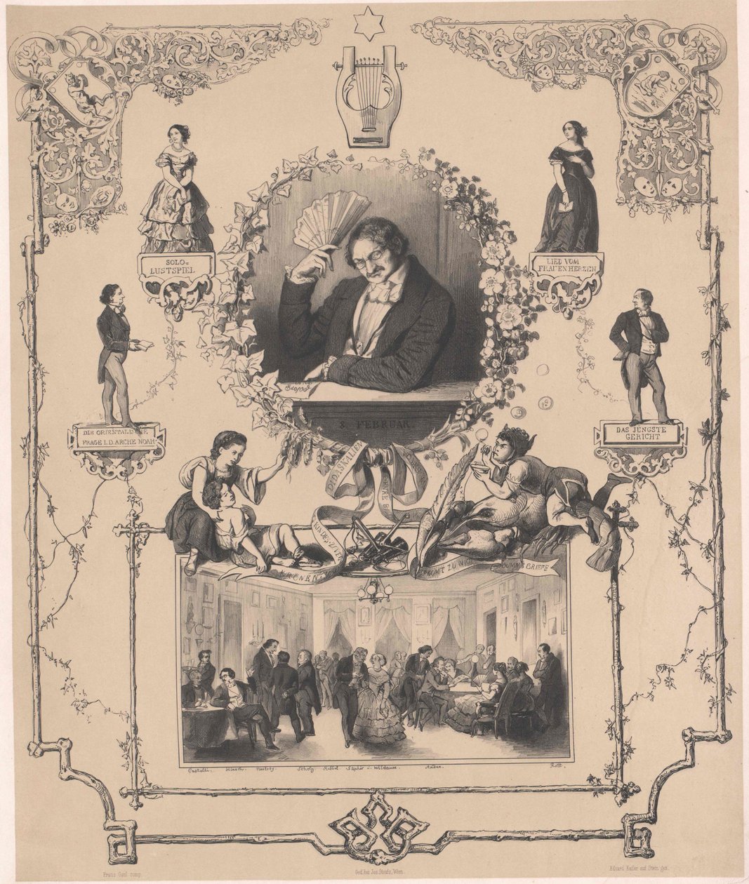 Moritz Gottlieb (Moses) Saphir by Artist Unknown