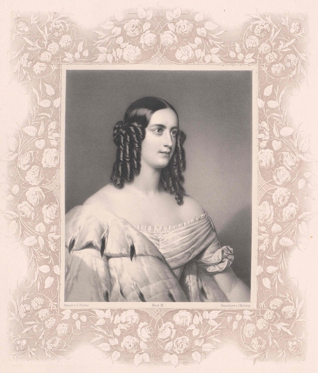 Caroline, Princess of Oettingen-Oettingen and Oettingen-Wallerstein (1824-1889) by Artist Unknown