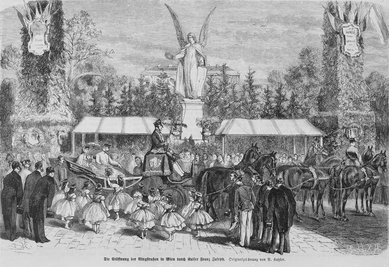 Opening the Viennese Ringstrasse by Artist Unknown