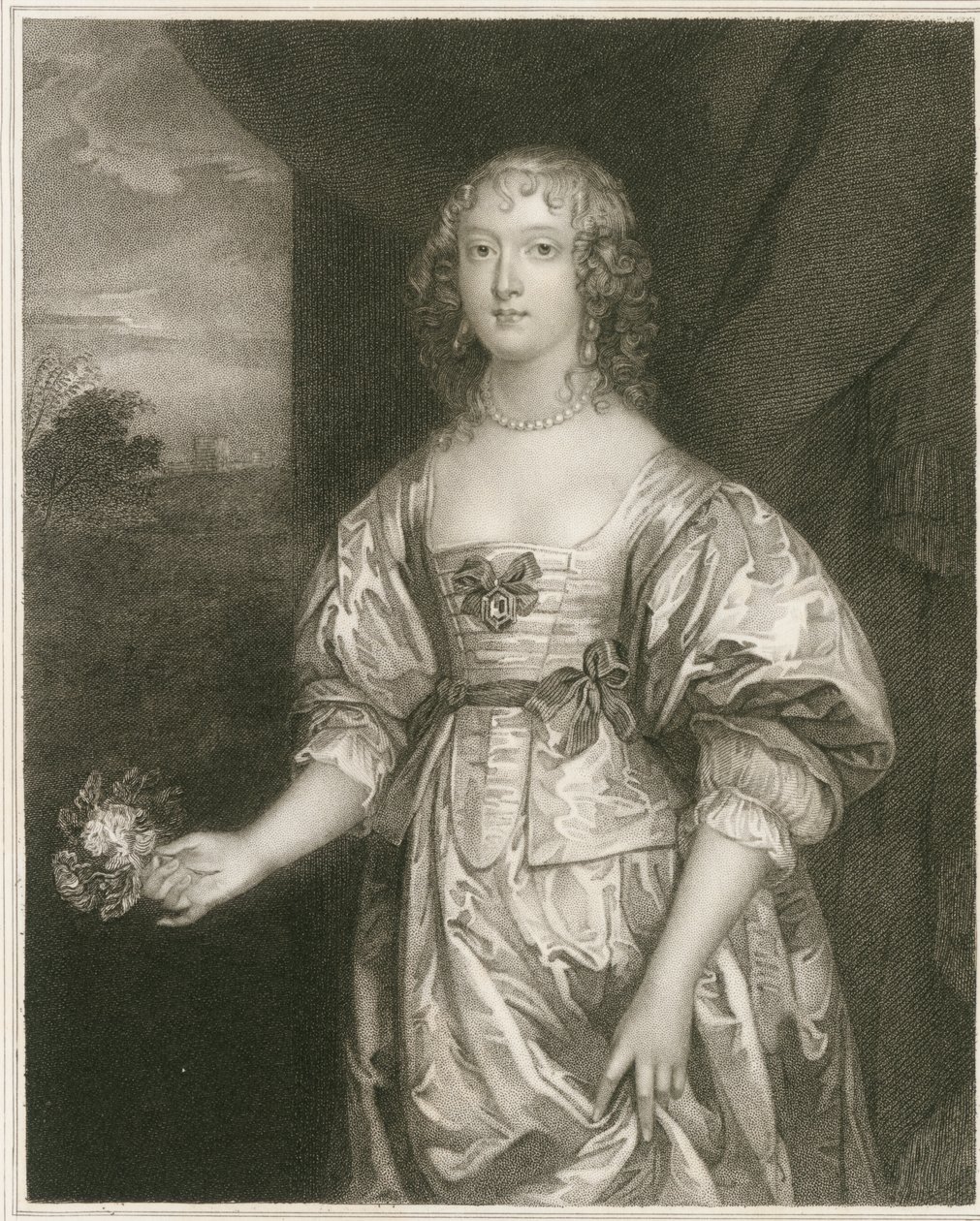 Portrait of Elizabeth Cecil by Artist Unknown