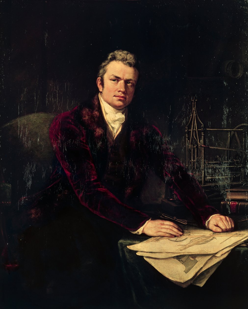 Portrait of Isambard Kingdom Brunel (Portsmouth) by Artist Unknown