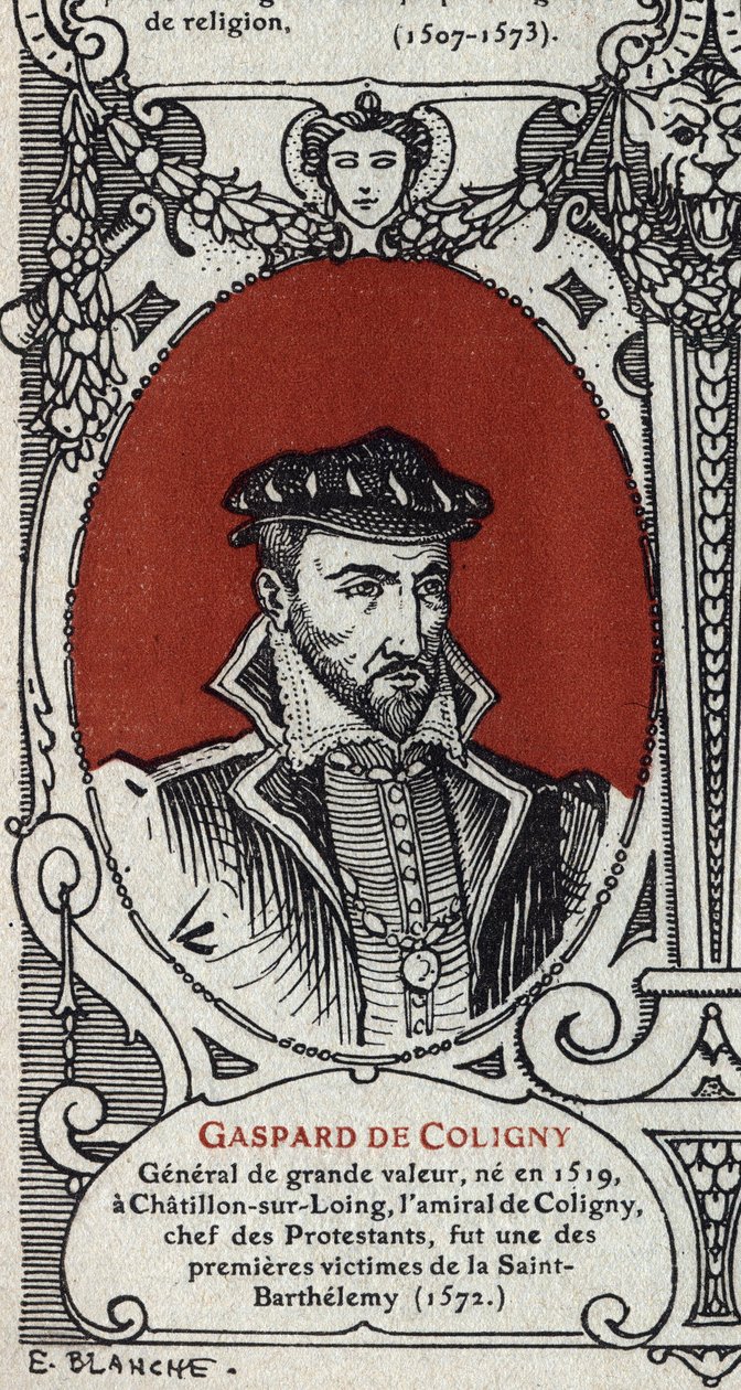Portrait of the French Admiral Gaspard de Coligny by Artist Unknown