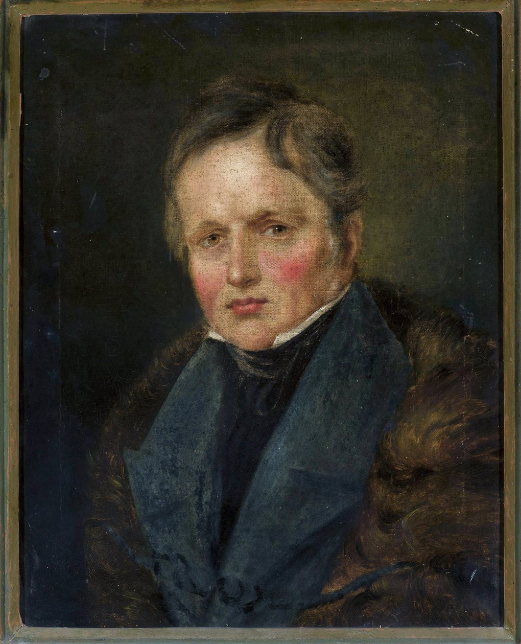Portrait of the Poet Ivan Andrei Evitch Krylov (1769-1844) by Artist Unknown