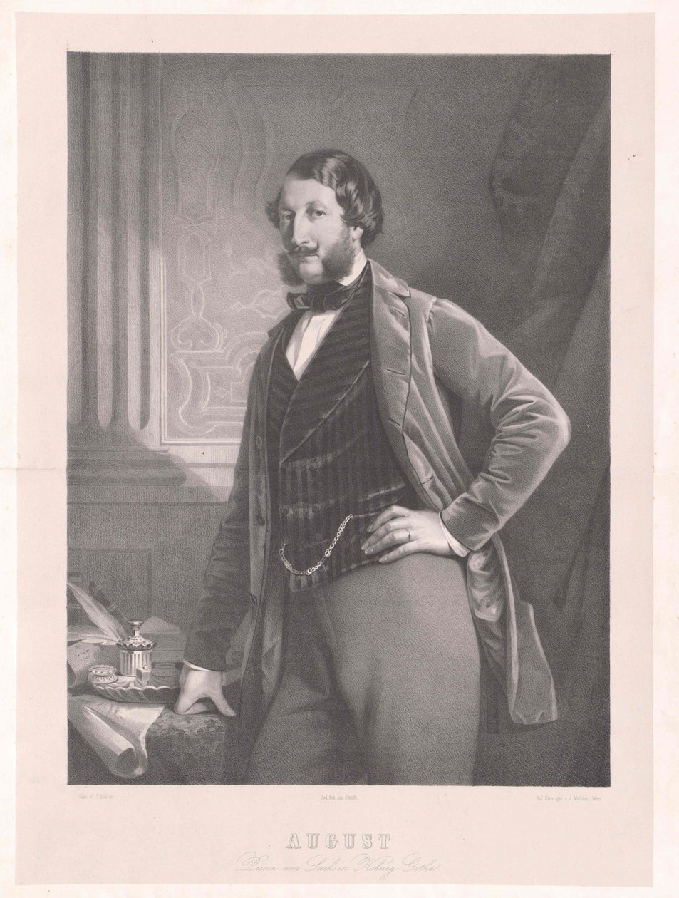 Prince of Saxe-Coburg-Gotha August by Artist Unknown