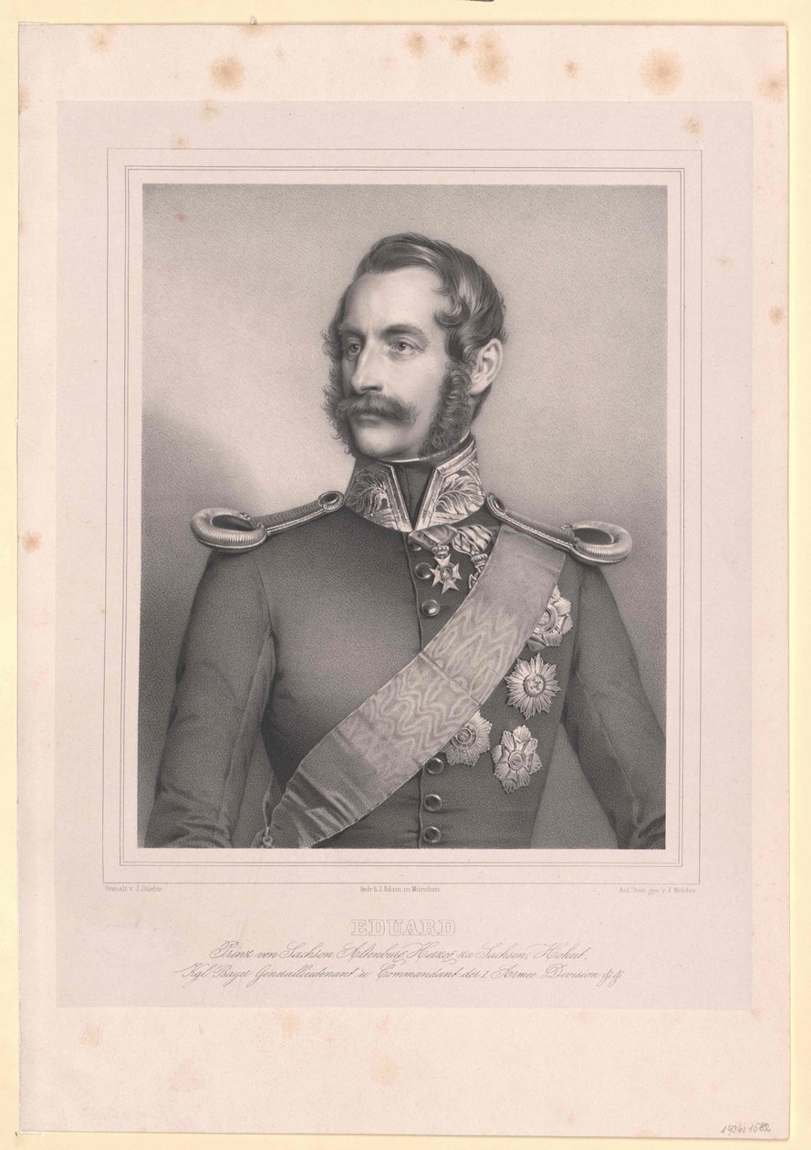 Prince Eduard of Saxe Altenburg by Artist Unknown