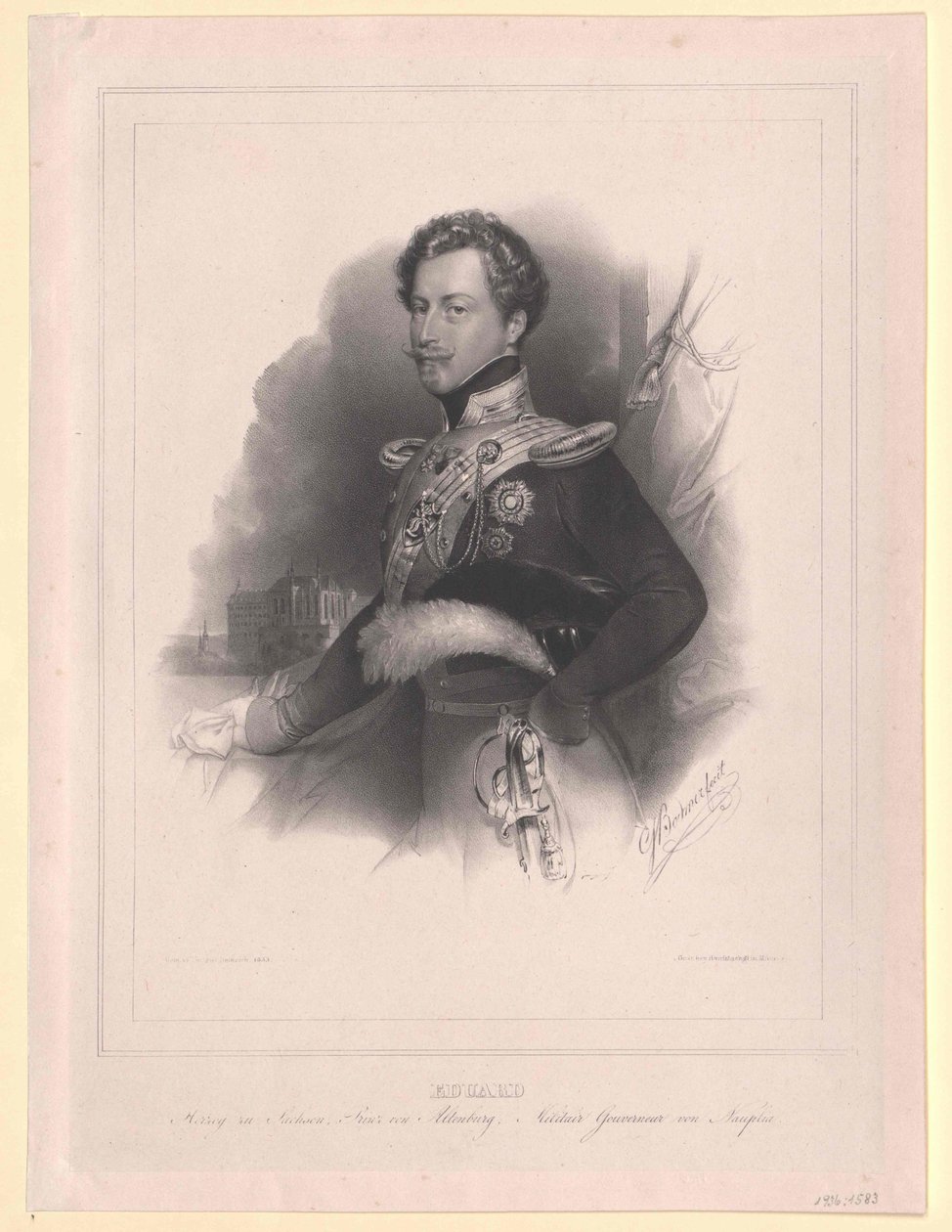 Prince of Saxe Altenburg Eduard by Artist Unknown