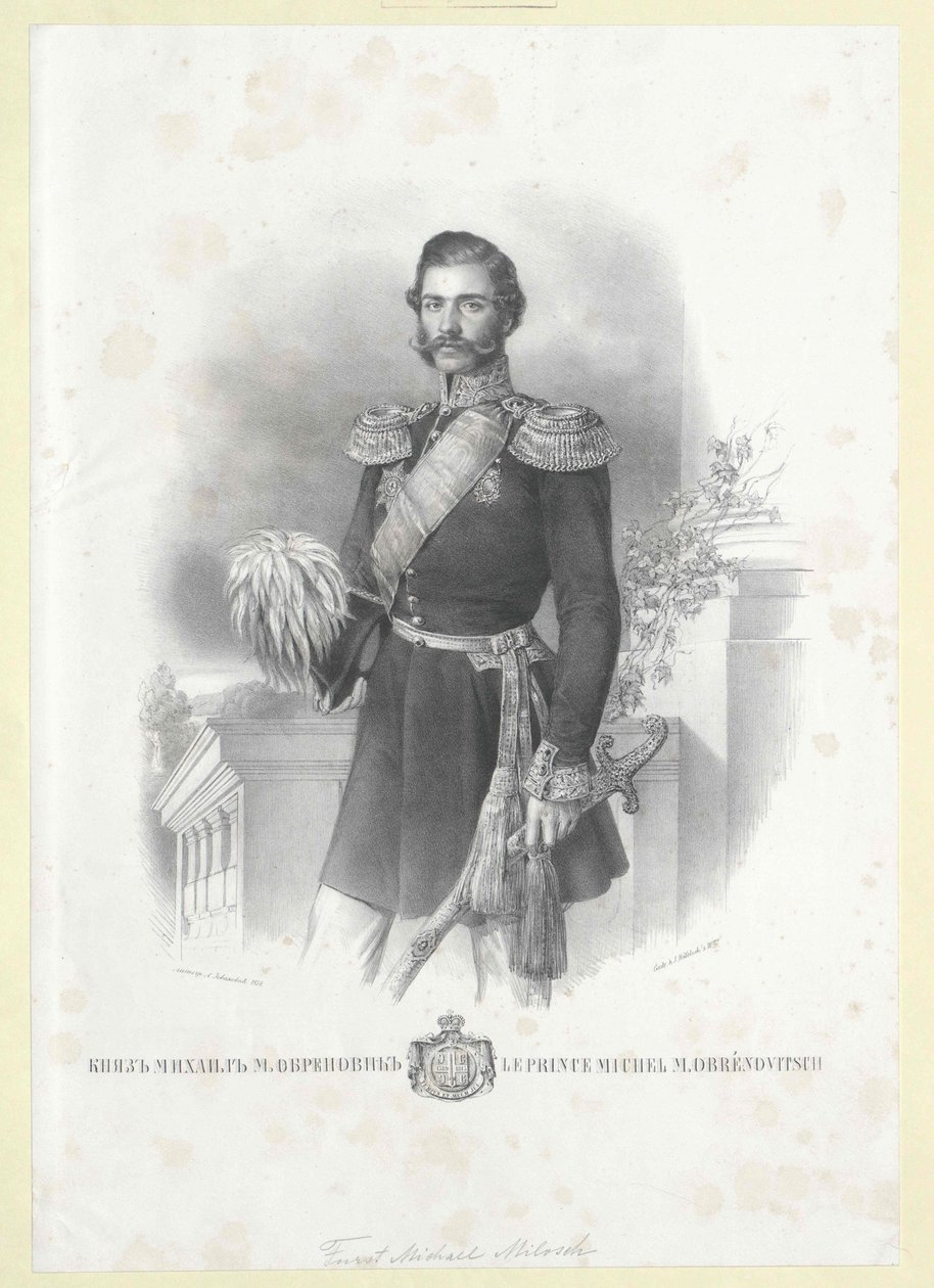 Prince Michael Obrenović of Serbia by Artist Unknown