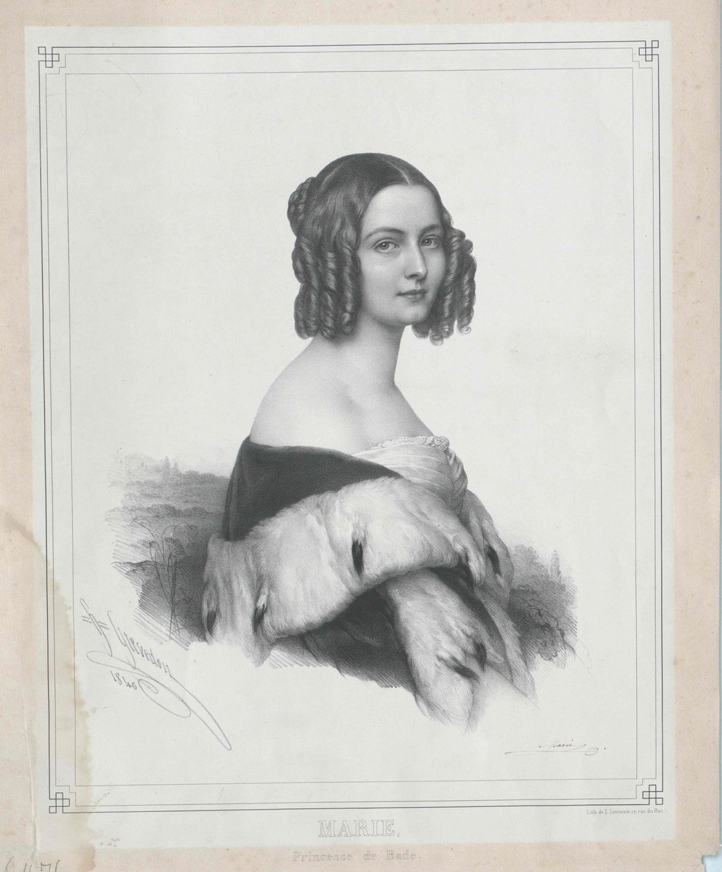 Princess of Baden Marie by Artist Unknown