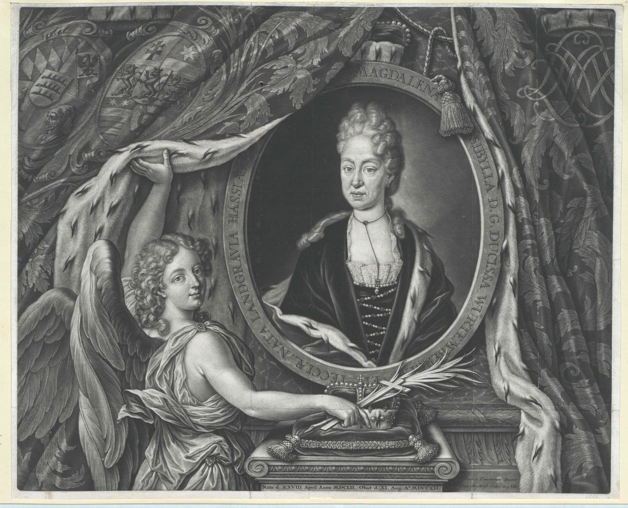 Princess Magdalene Sibyl of Hesse-Darmstadt by Artist Unknown