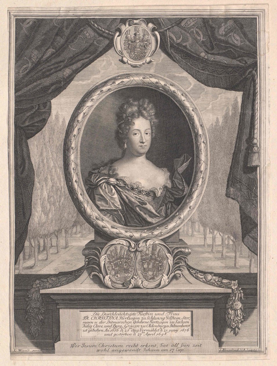 Princess of Sachsen-Weissenfels Christine by Artist Unknown