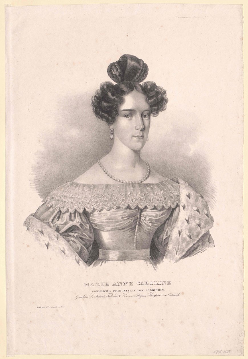 Princess Maria Anna of Savoy-Sardinia by Artist Unknown