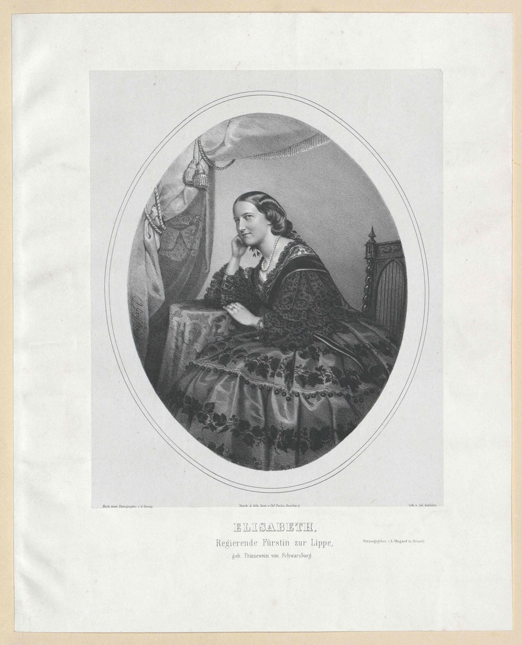 Princess Elisabeth of Schwarzburg-Rudolstadt by Artist Unknown