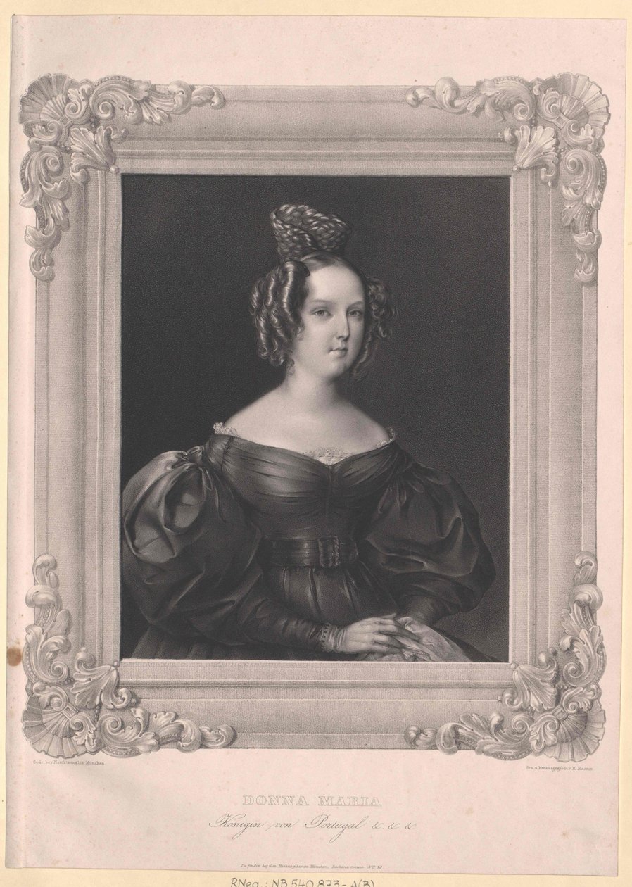 Queen Mary II of Portugal by Artist Unknown