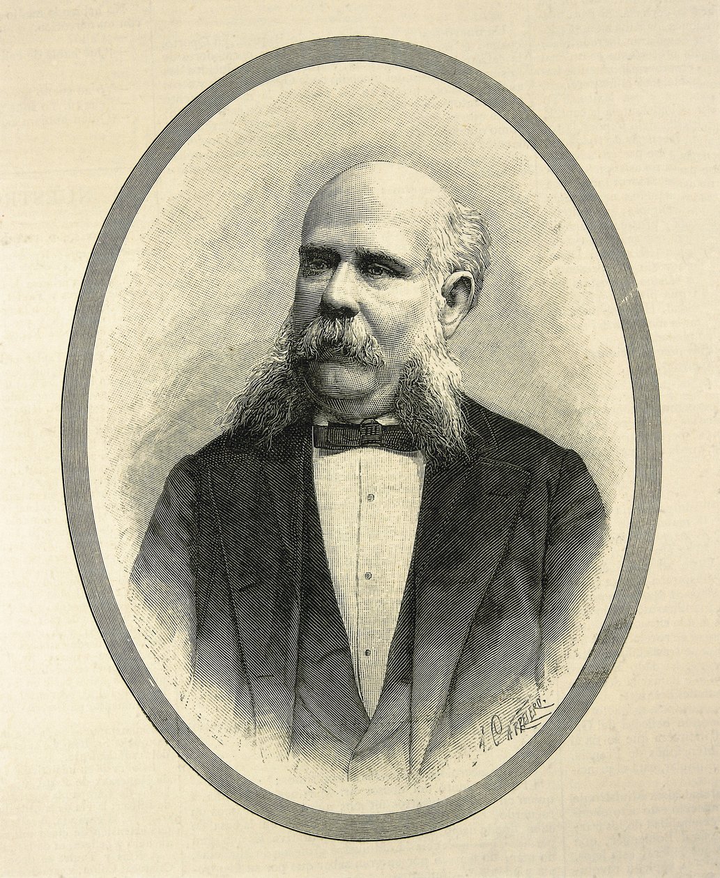 Francesc de Paula Rius i Taulet, Spanish Lawyer and Politician. Mayor of Barcelona and Promoter of the 1888 Barcelona Universal Exposition. Portrait published in 
