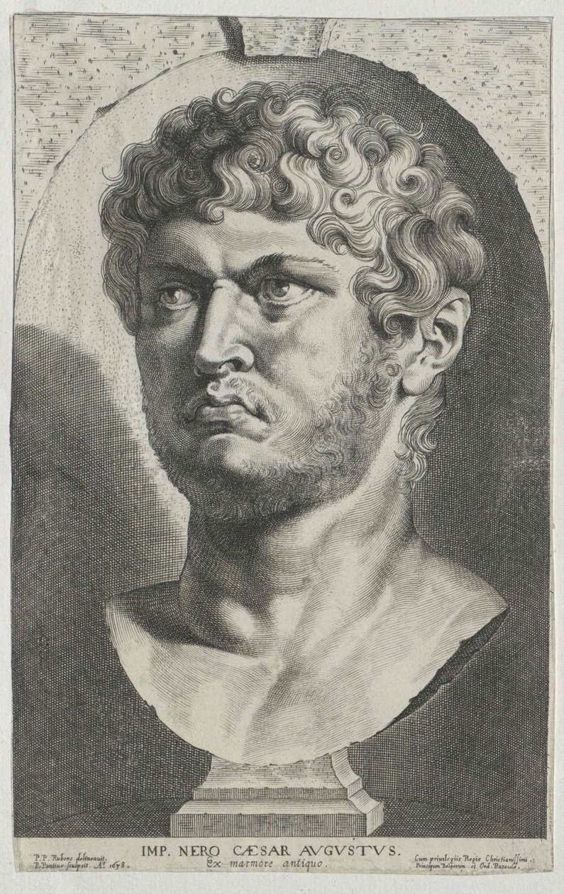 Roman Emperor Nero (print) by Artist Unknown