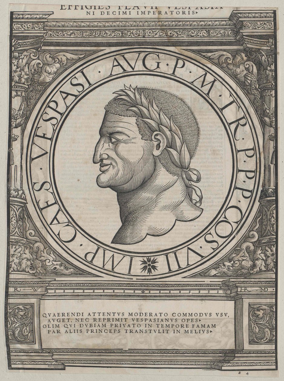 Roman Emperor Vespasian by Artist Unknown