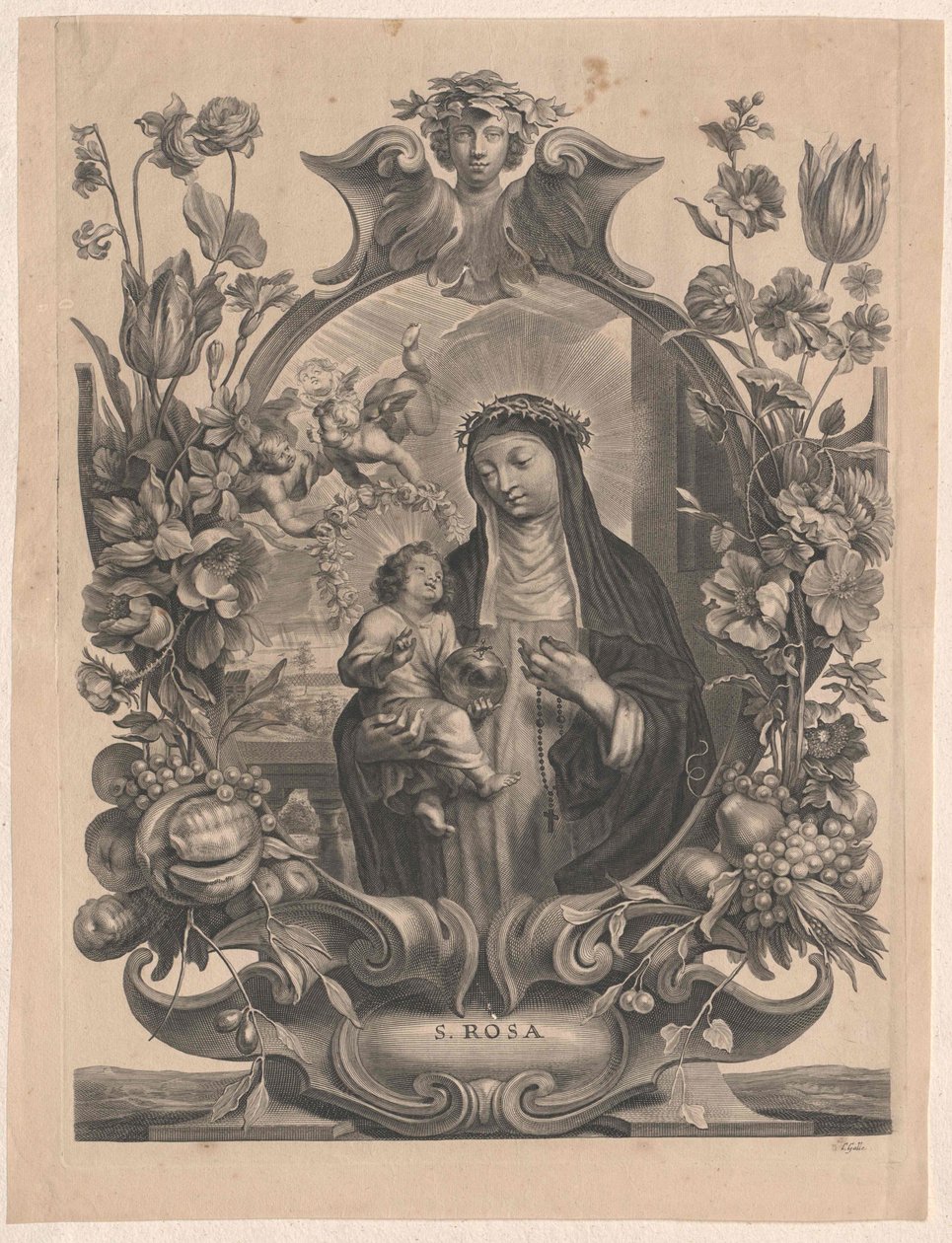 Saint Rose of Lima by Artist Unknown