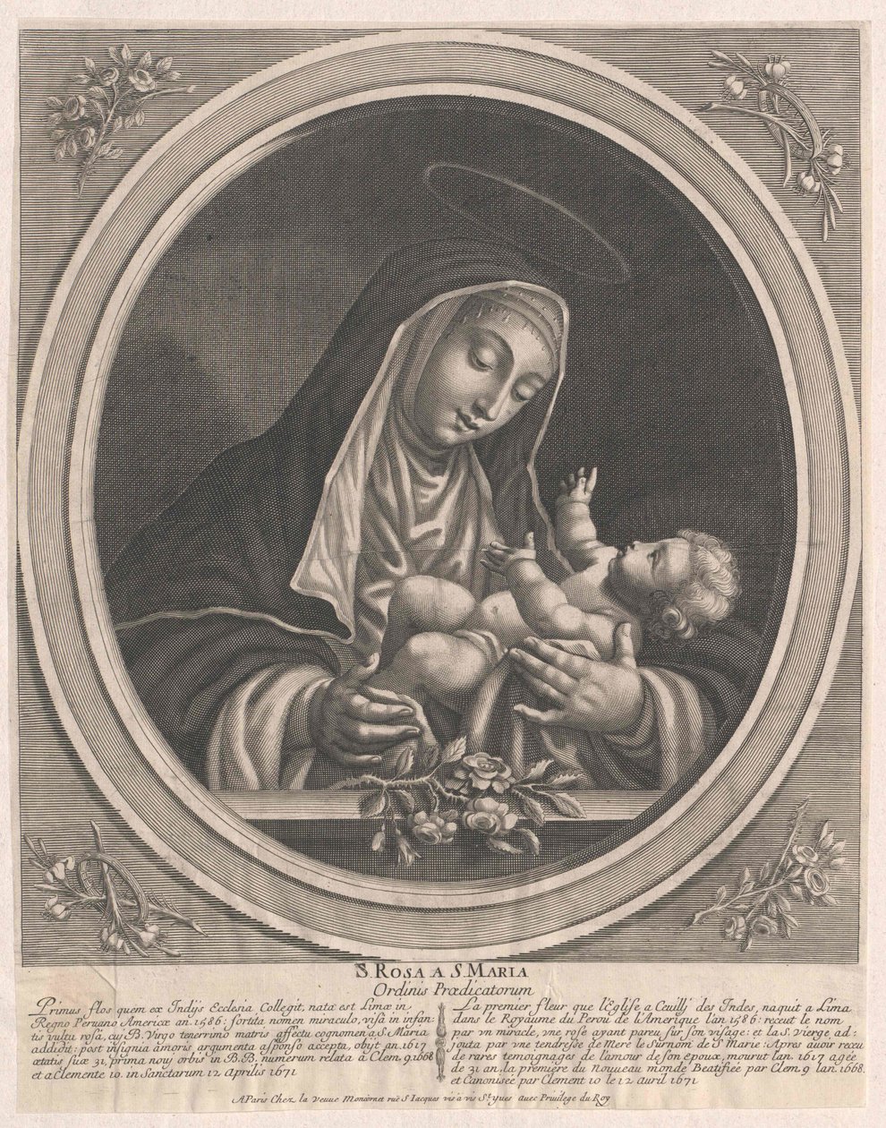 Saint Rose of Lima by Artist Unknown