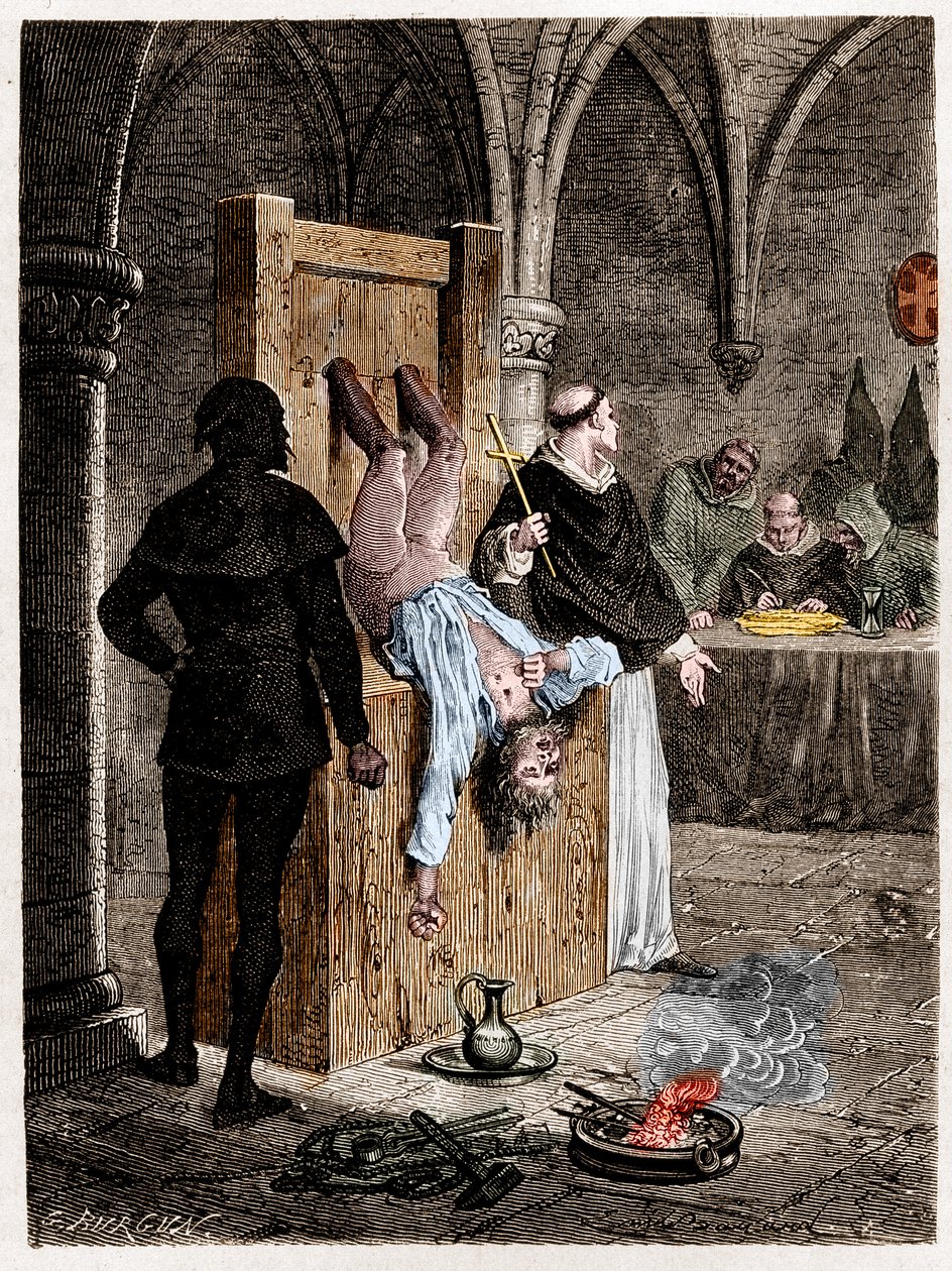 Scene of the Inquisition with Torture by Artist Unknown