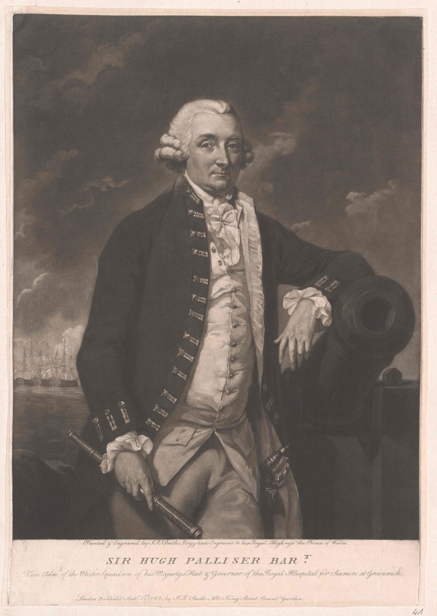 Sir Hugh 1st Baronet Palliser by Artist Unknown