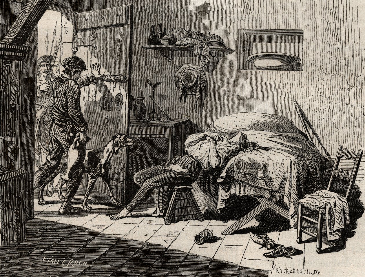 The Death of Condorcet in prison on 28th March by Artist Unknown