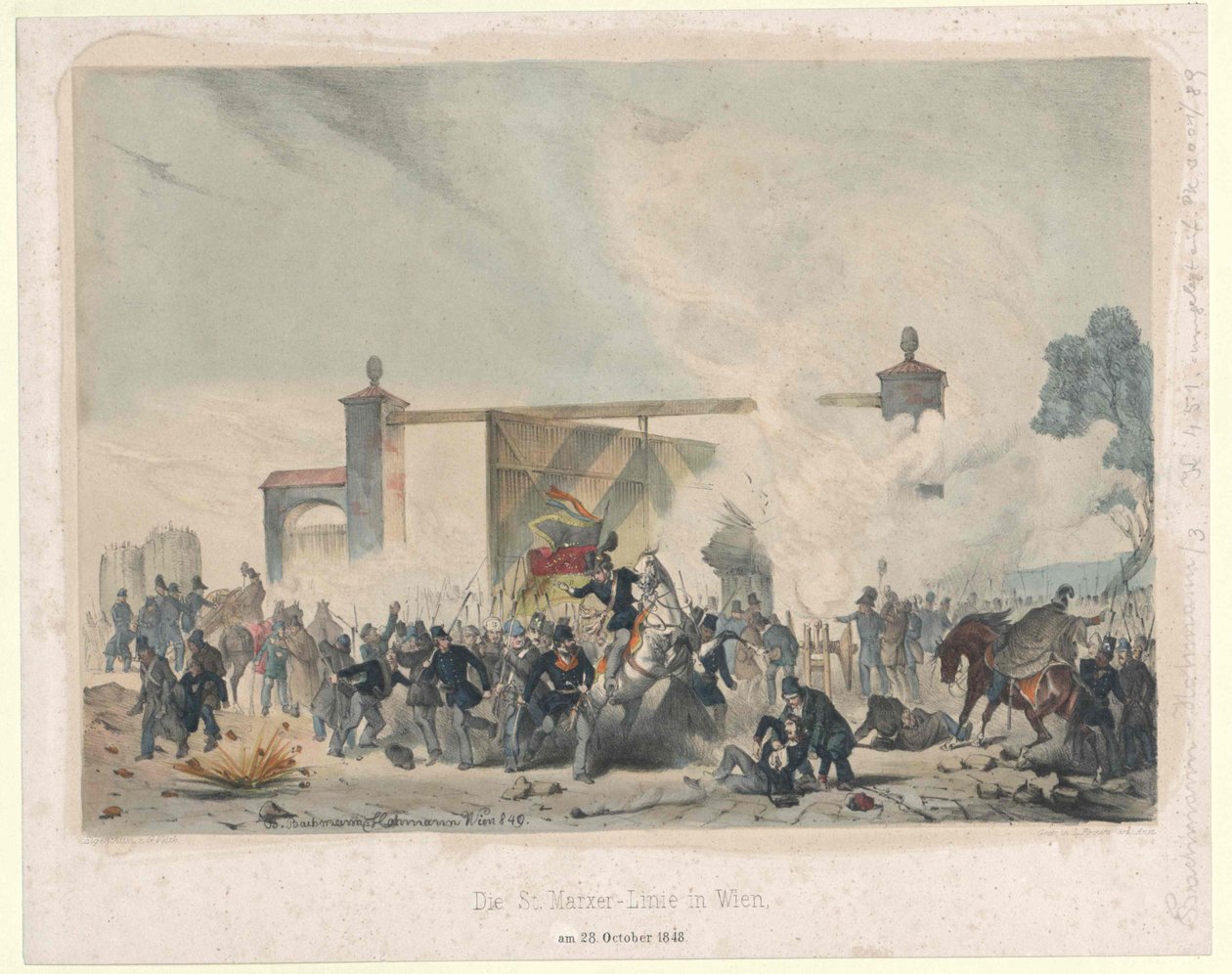 The St. Marxer Line in Vienna by Artist Unknown