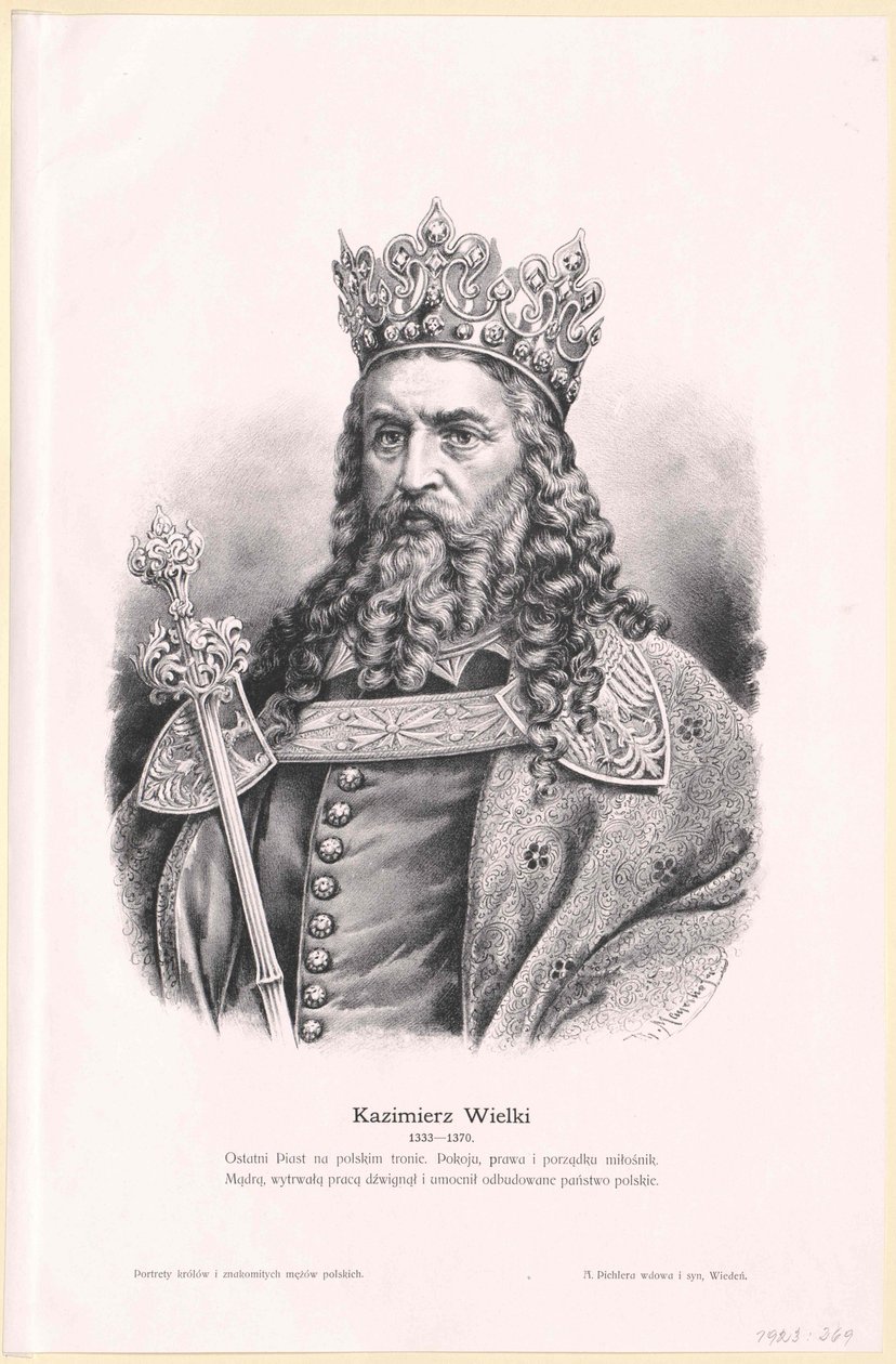 King Casimir III the Great of Poland by Artist Unknown