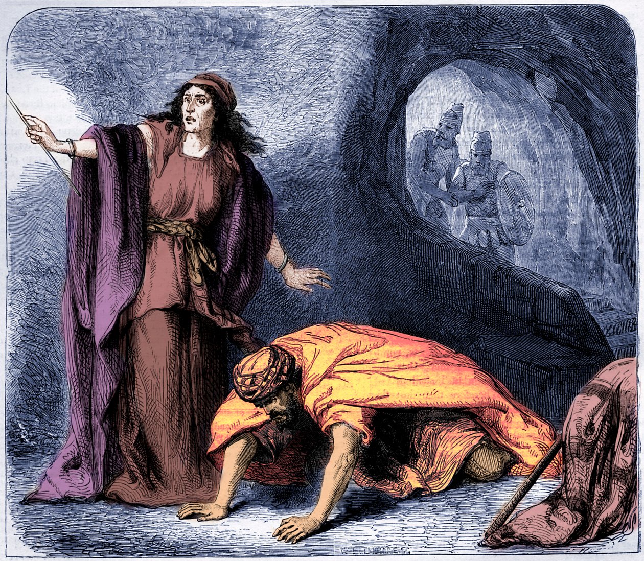 The Raising of Samuel by the Witch of Endor by Artist Unknown