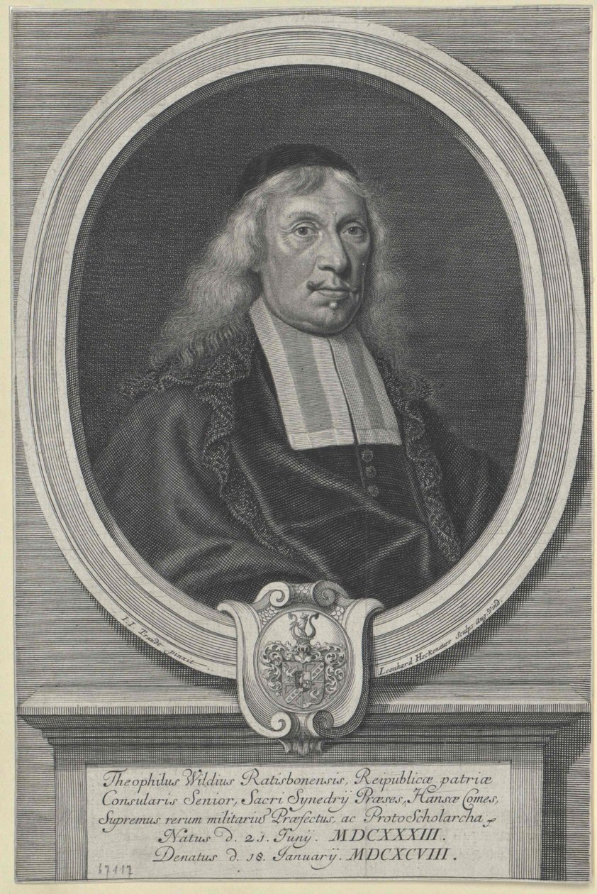 Theophilus Wild (print) by Artist Unknown