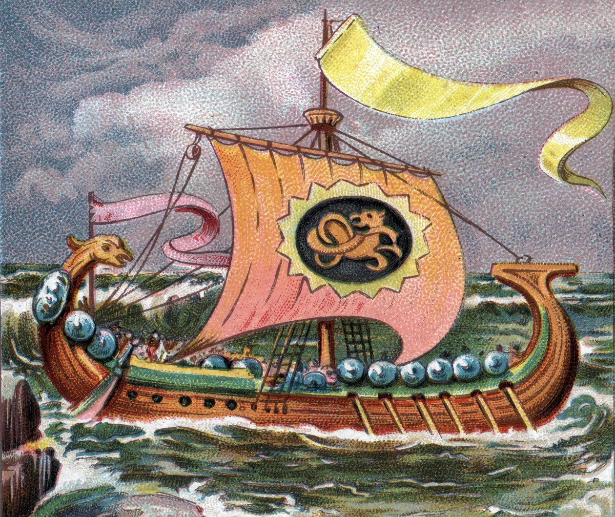 Viking Ship - Drakkar by Artist Unknown