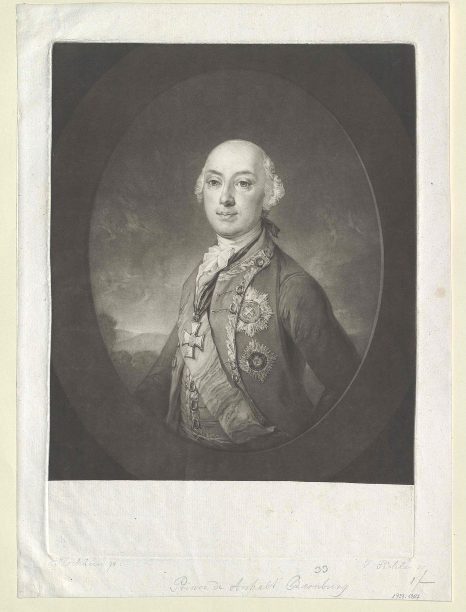 Viktor Amadeus Prince Anhalt-Bernburg-Schaumburg-Hoym by Artist Unknown