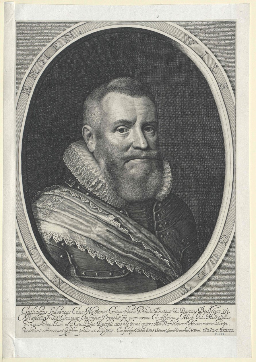 William Ludwig Count of Nassau-Dillenburg by Artist Unknown