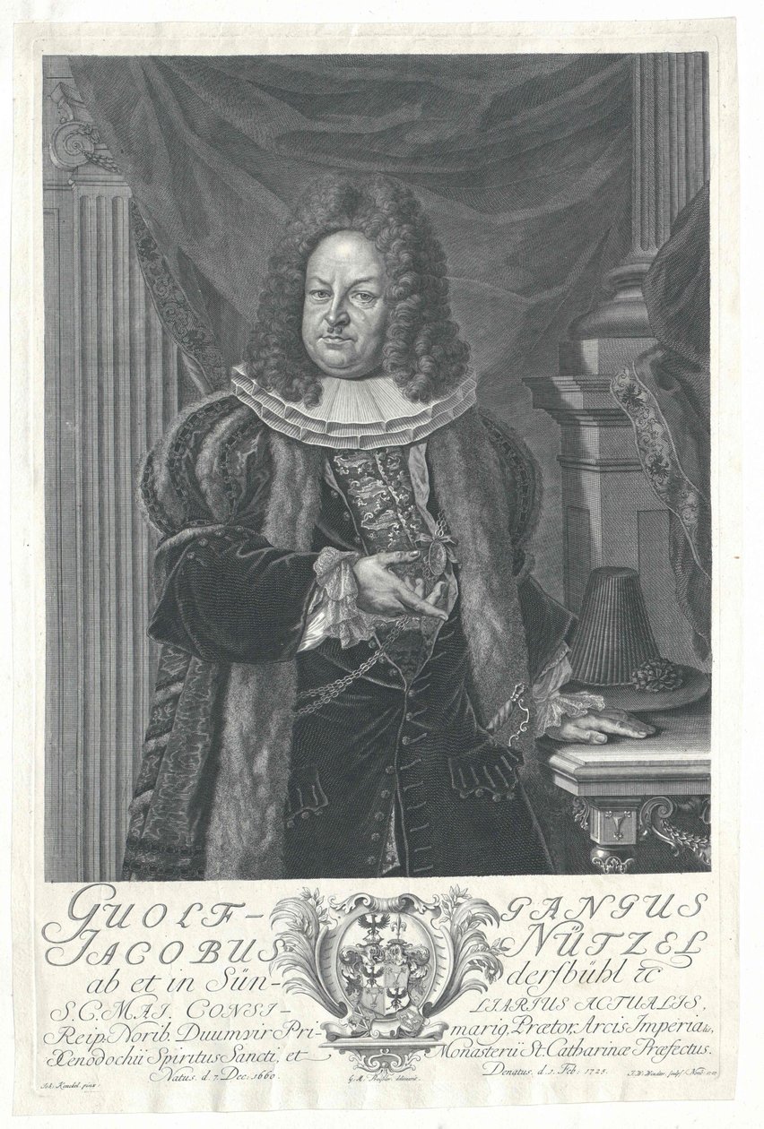 Wolfgang Jacob Nuetzel von Suendersbuehl by Artist Unknown
