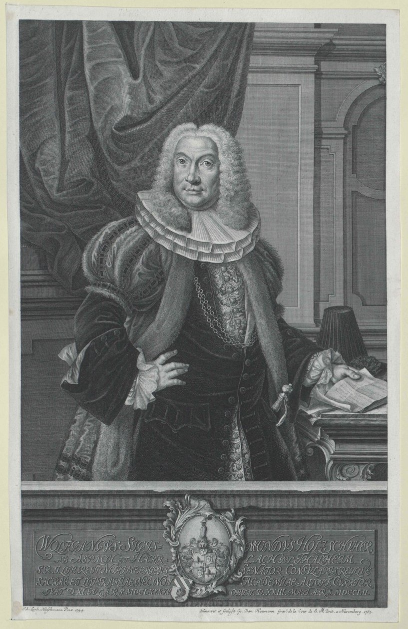 Wolfgang Sigismund Holzschuher by Artist Unknown