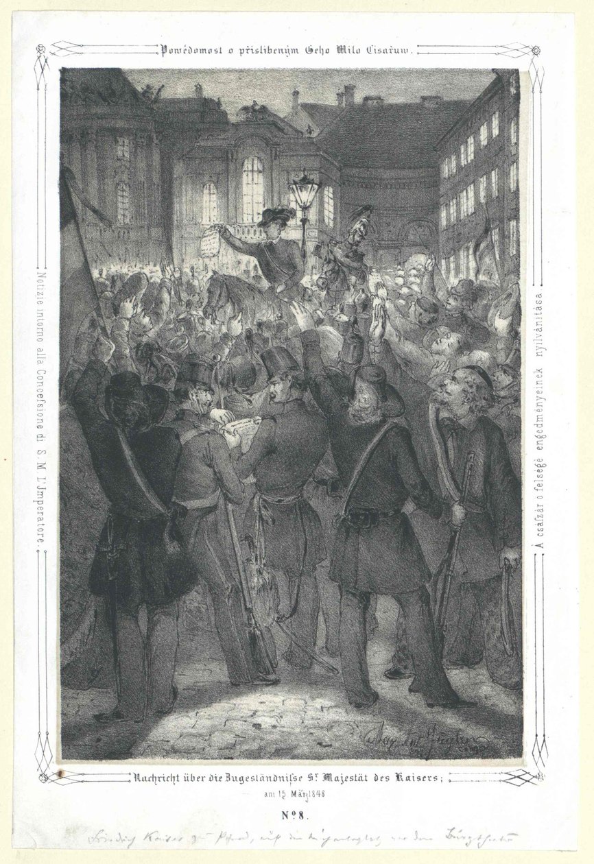 Word Across the Concession of His Majesty the Emperor on 15th May 1848 by Artist Unknown