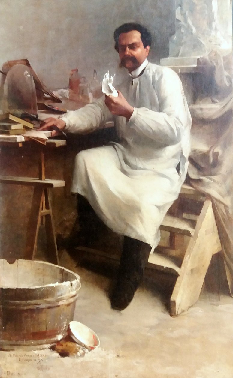 Portrait of the painter and sculptor Eduardo de Sá by Artur Timoteo da Costa