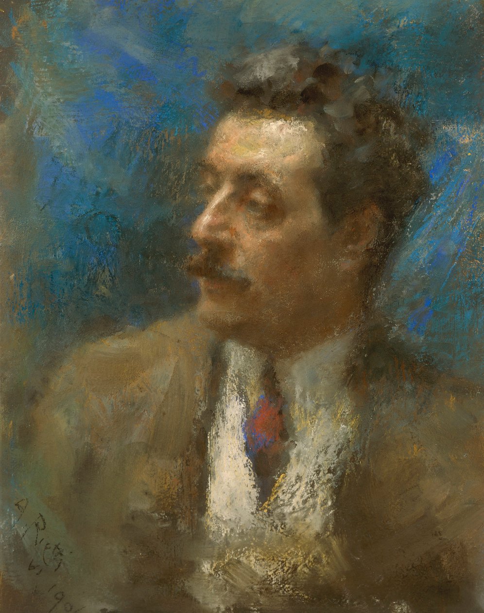 Portrait of Giacomo Puccini by Arturo Rietti