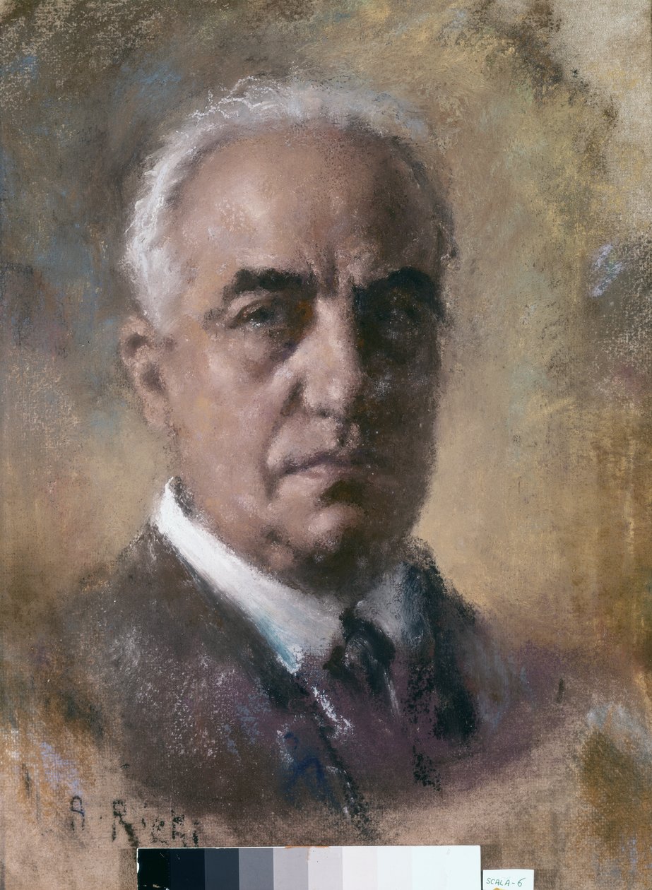 Portrait of Umberto Menotti Maria Giordano by Arturo Rietti