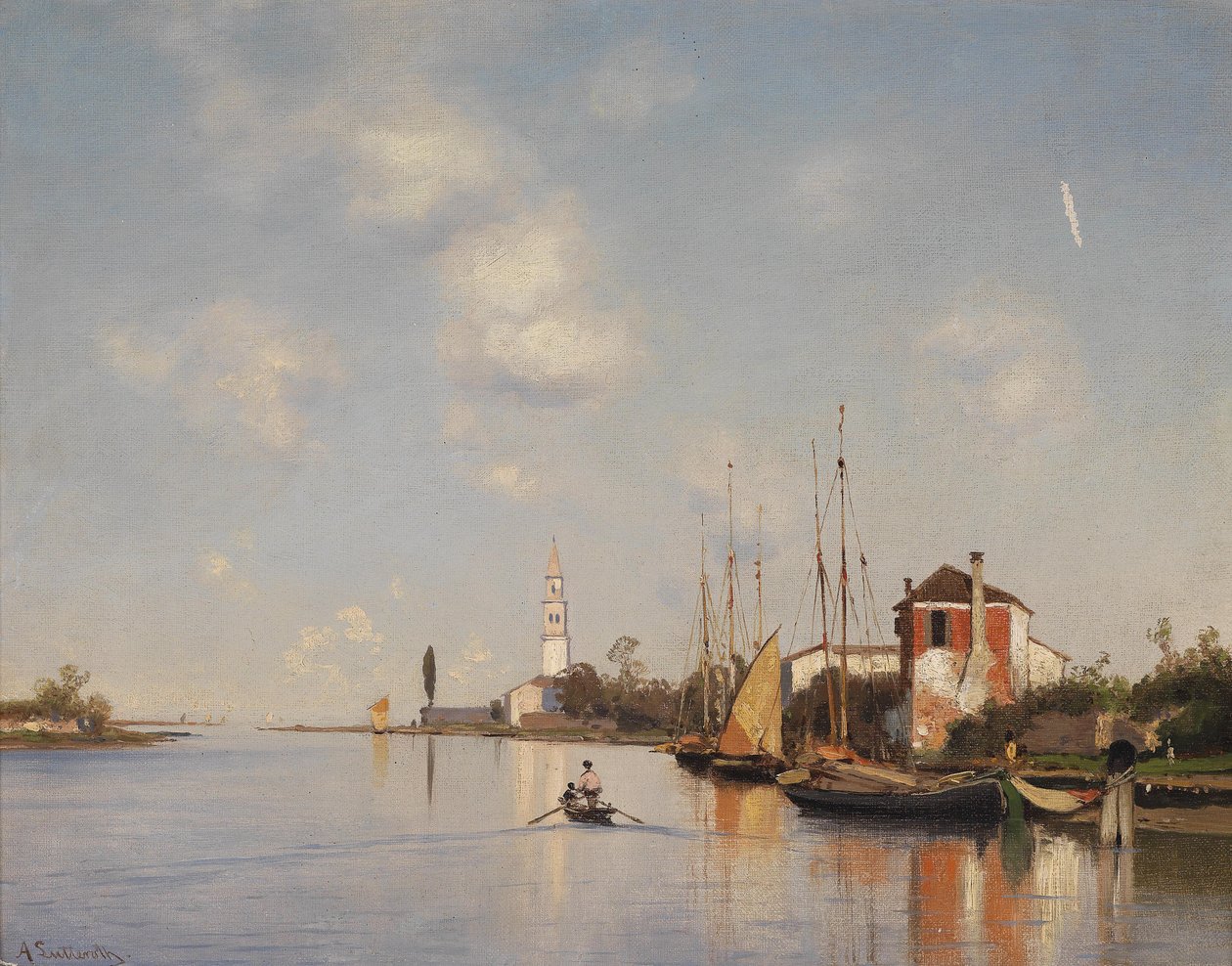 Mazzorbo near Venice by Ascan Lutteroth