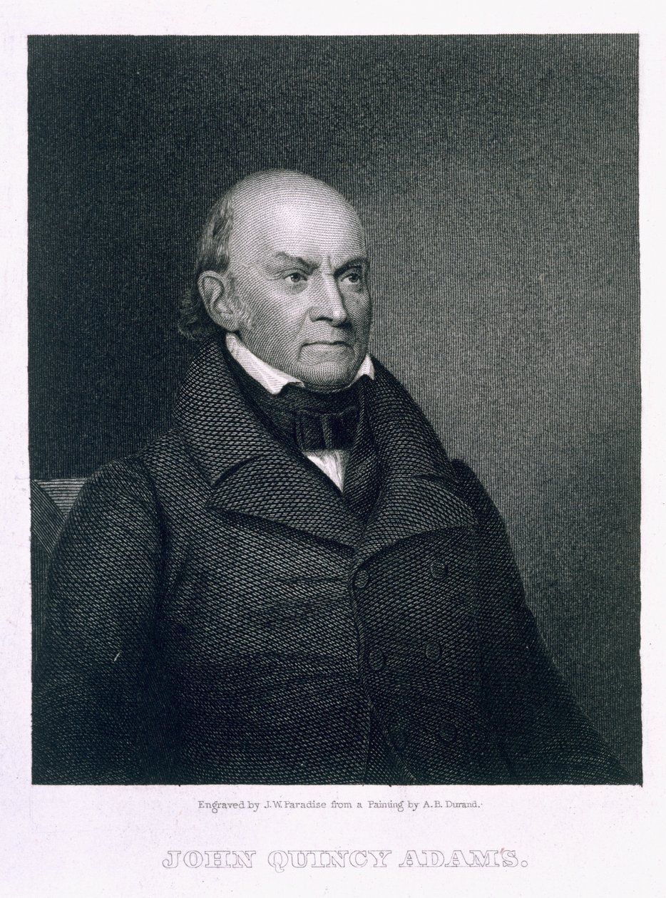 John Quincy Adams, engraved by John Wesley Paradise by Asher Brown Durand