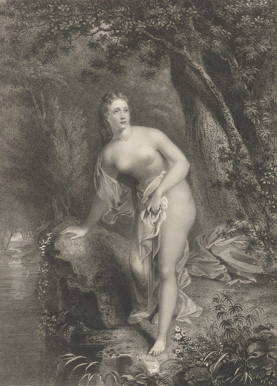 Musidora, 1825 by Asher Brown Durand