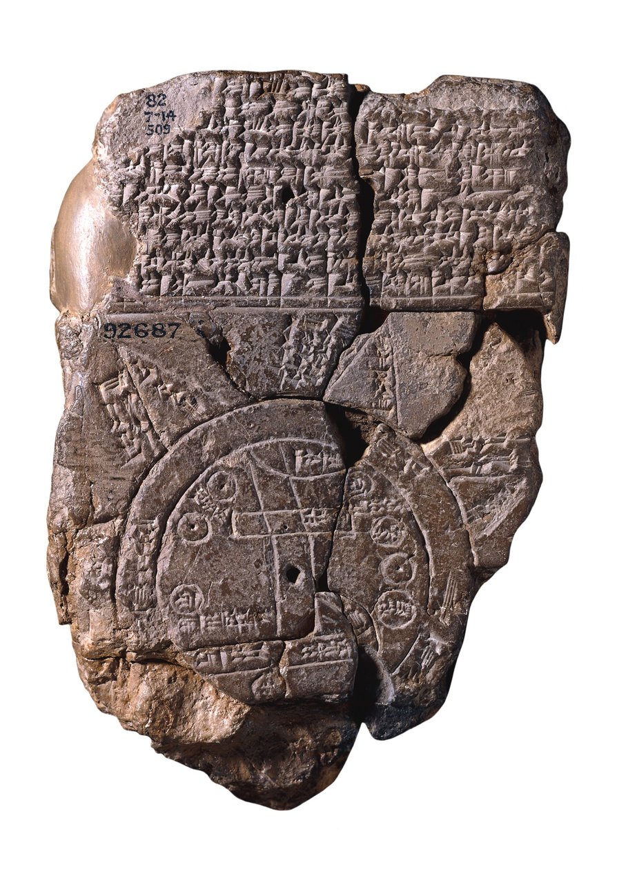 The Babylonian Map of the World by Assyrian