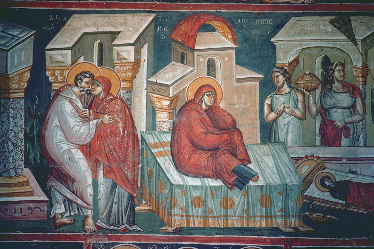 The Birth of the Virgin by Astrapas and Eutychios